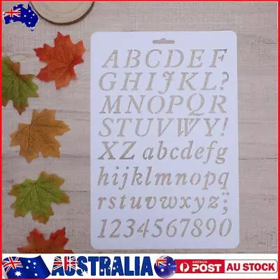 Lettering Stencil Letter Alphabet Stencils Painting Paper Craft Number Word • $8.49