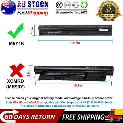 M5Y1K Battery FOR DELL Inspiron 3451 3551 3567 5558 5758 14 15 3000 Notebook PC • $30.99