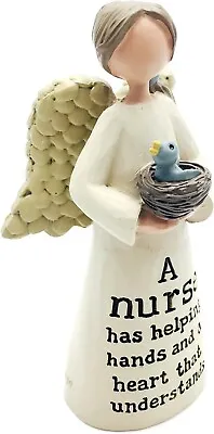 Beautiful Crafted Nurse Angel Figurine Sentiment Decoration Gift • £11.49