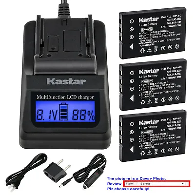 Kastar Battery LCD Fast Charger For Universal Remote Control URC MX 880 NP-60 • $21.99
