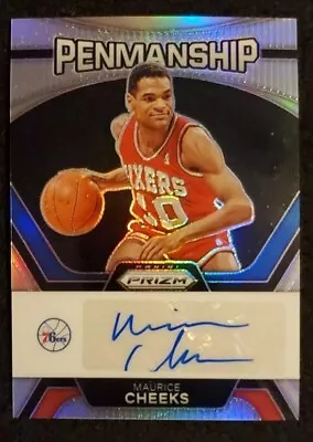 Maurice Cheeks SILVER PRIZM Penmanship Auto 2023-24 Panini Prizm #PNM-CHE 76ERS  • $7.99