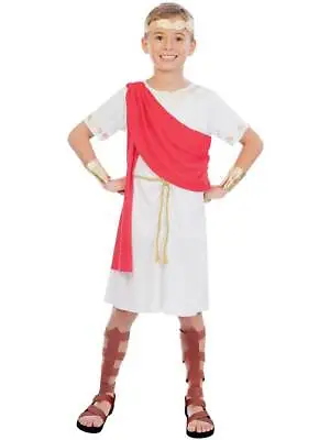 Childs Toga Boy Fancy Dress Costume Roman Greek Emperor Book Week Day New Kids • £9.99