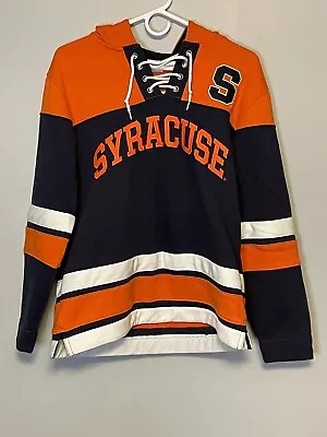 Syracuse University Hockey Champion Hooded Sweatshirt Navy Mens Small S Rare • $34.99