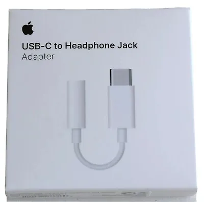 Genuine Apple USB-C To 3.5mm Headphone Jack Adapter For IPad IPhone IMac MacBook • £10.95