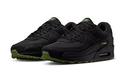 Nike Air Max 90 Black Green Multi Size US Mens Athletic Running Shoes • $227.99