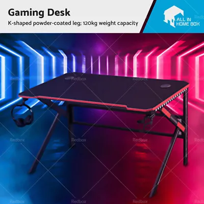 $100 • Buy Gaming Desk With Cupholder PC Computer Desktop Laptop Racing Table Home AU