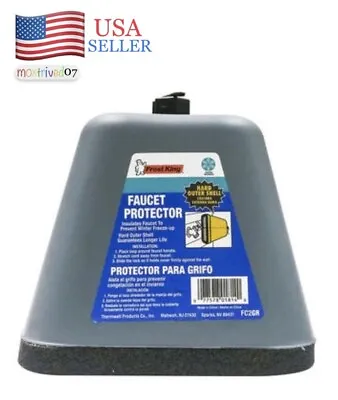 Durable Outdoor Foam Insulated Faucet Cover W/ Hard Plastic Shell Freeze Protect • £13.50