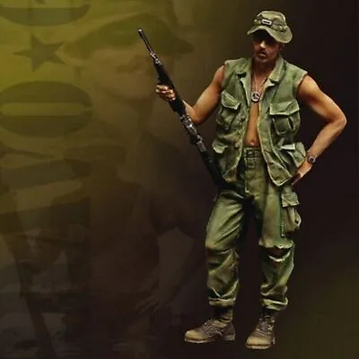 Unpainted 1/35 Joe US Soldier Vietnam War Resin Figure Model Kit Unassembled • £11.77