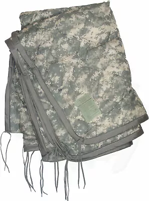$36.99 • Buy USGI Military Wet Weather Poncho Liner / Woobie  ACU  EXCELLENT 