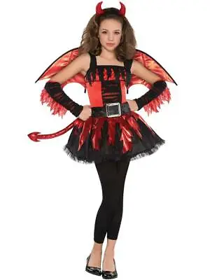 £22.98 • Buy Teen Girls Daredevil Red Devil Tween Party Fancy Dress Halloween Tutu Costume