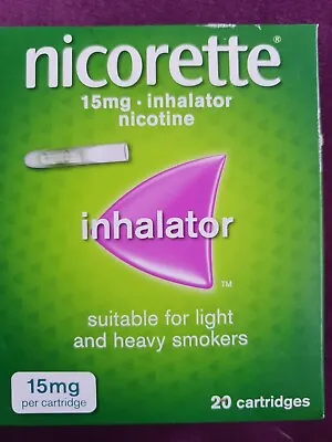 £15 • Buy Nicorette Inhalator 15 Mg 20 Cartridges