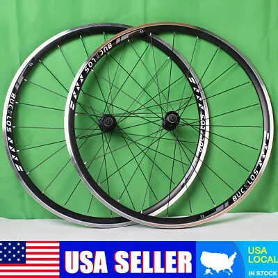 BUCKLOS QR Aluminum Wheelset 700C Front&Rear Road Bicycle Wheels 8-10S Rim Brake • $159.99