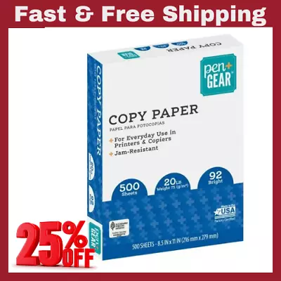 White Copy Paper For Printers 8.5  X 11  (500 Sheets) • $8.99