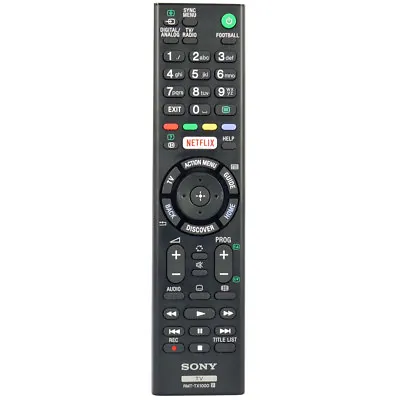 £10.39 • Buy Genuine Sony TV Remote Control With NETFLIX Button RMT-TX100D