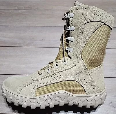 Rocky Men's S2v Tactical Military Coyote Combat Boot Tan Sz 8. 5 W Suede • $119.97