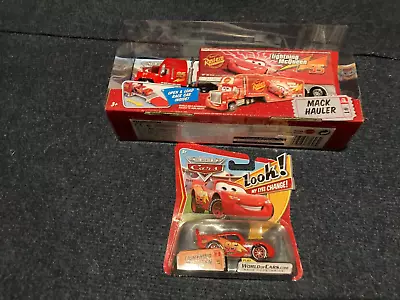 Disney Pixel The World Of Cars Mack Hauler And Lightning McQueen #95 NIP • $60