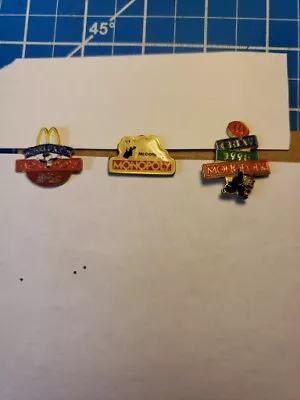 Lot Of Three Vintage McDonald's Hat Backpack Bag Fast Food Lapel Pins. FP 3 • $12.99