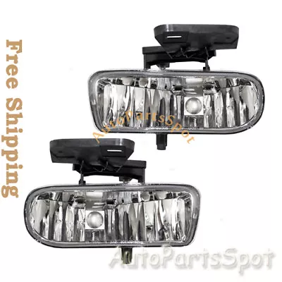 FL7084 Fits GMC 99-02 Sierra / 01-06 Yukon Clear Fog Lights Bumper Lamps W/Bulbs • $28.80