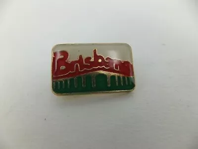 Vintage Brisbane Souvenir Badge  Features City Name Over Bridge • $6.50