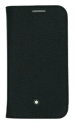 MONTBLANC Meisterstuck 111237 Soft Grain Black Leather Case Samsung Galaxy S4 • $75
