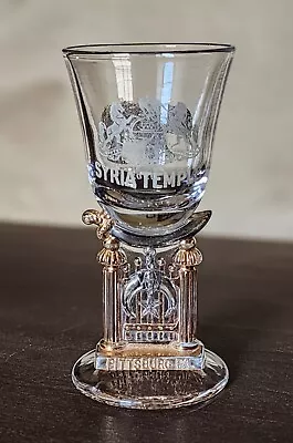 Syria Temple Pittsburg PA June 10th 1902 San Fransciso Wine Glass • $74.99