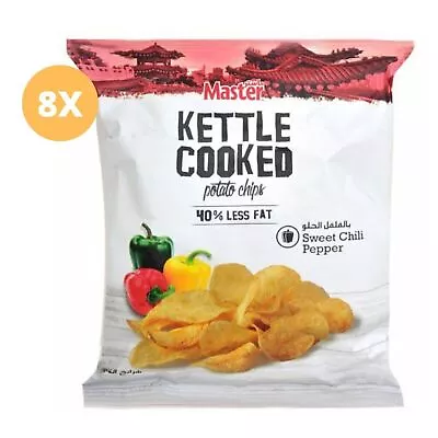 8 Pack X Master Chips Potato Kettle Cooked Sweet Chili 40% Less Fat ( 45 Gram) • $42.28