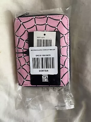 Monster High Draculaura Pink Spiderweb Mini Zipper Wallet New With Tags • $34.99