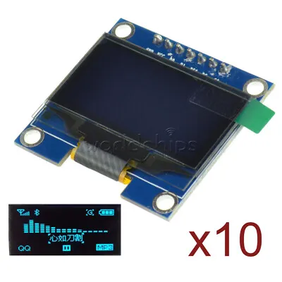 10x 1.3'' Blue SPI Serial 128X64 OLED LCD Display Screen Module FOR Arduino R3 • $48.50