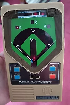 Vintage 1978 Mattel Electronic Baseball Handheld Travel Game Tested Works • $19.99