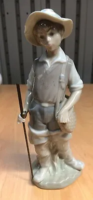 £4.99 • Buy Lladro Figurine Fisher Boy (with Metal Rod) #4809 A/f