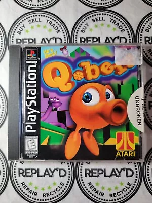 Qbert (Sony PlayStation 1 1999) PS1 - Disc & Manual Only  • $7.99