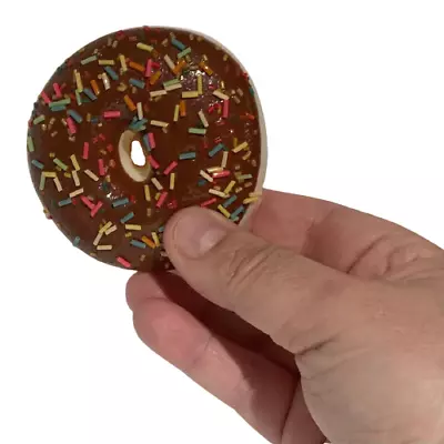 APPEARING RUBBER FOAM CHOCOLATE DONUT Fake Magic Trick Prop Pull From Ear Mouth • $8.95