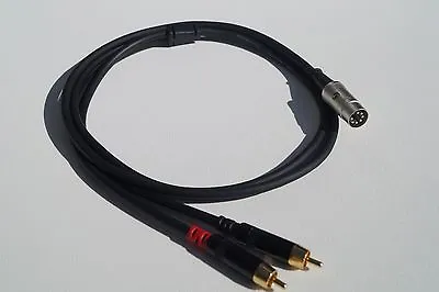 12 Ft  Elite 7-Pin Din Male To 2-RCA Male Audio Cable For  Bang & Olufsen. • $26.99