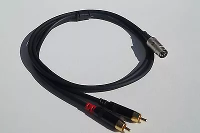 3 Ft  Elite 7-Pin Din Male To 2-RCA Male Audio Cable For  Bang & Olufsen. • $18.99