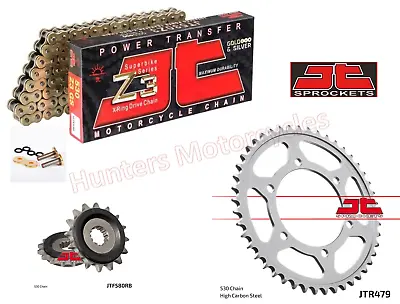 Yamaha R6 JT Gold X-Ring Heavy Duty Chain And Quiet JT Sprocket Kit 2003 To 2005 • $111.85