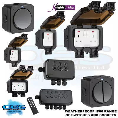 £85.95 • Buy Outdoor Weatherproof Socket Switched Plug Ip66 13a Single Or Double Gang Dp