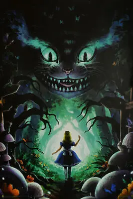 Alice In Wonderland Non-Flocked Blacklight Poster 24  X 36  • $12.99