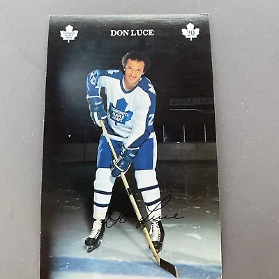 Don Luce Signed 1980s Official Toronto Maple Leafs Vintage Hockey Postcard Photo • $7.93