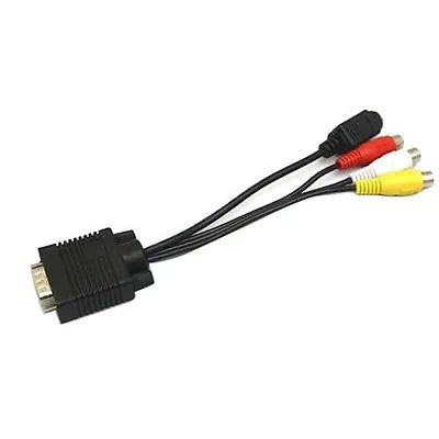 VGA To S-Video 3 RCA Converter Cable Adapter • $6.99