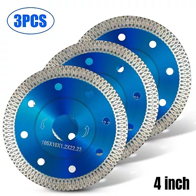 4/4.5inch Porcelain Tile Turbo Diamond Dry Cutting Saw Blade/Disc Grinder Wheel • $15.48