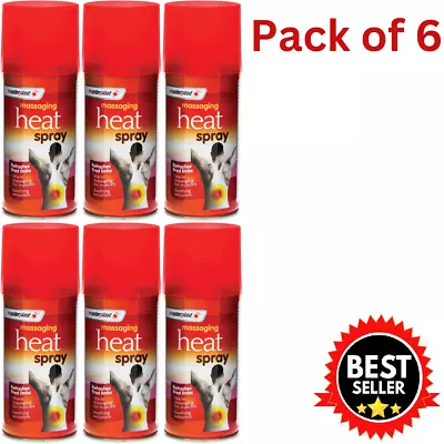 Deep Heat Spray Massaging Instant Muscle Sports Injury Back Pain Relief 6x 150ml • £14.97