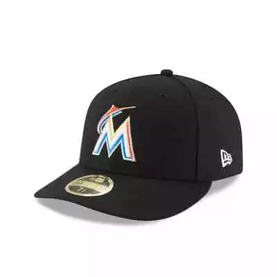 Miami Marlins New Era MLB On-Field  Low Profile  Home 59FIFTY Fitted Hat-Black • $24.99