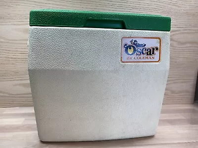 Vintage Oscar By Coleman 16 Qt Cooler 5274 USA White W/Green Lid 1977 • $11