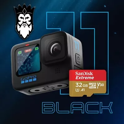 $725 • Buy GoPro HERO11 Black 5.3K UHD HyperSmooth 5.0 Action Camera BONUS 32GB MicroSDXC