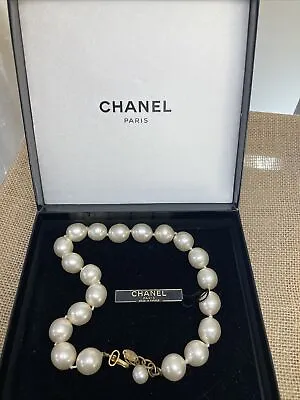 Vintage CHANEL Synthetic Pearl Necklace • $650