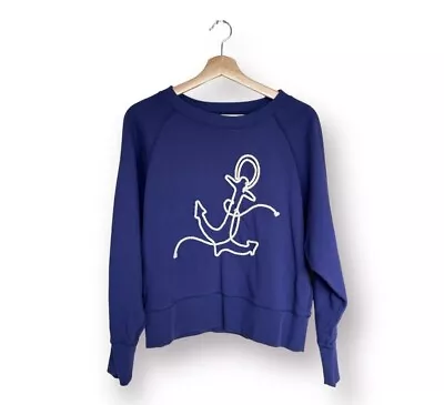 J. Crew Anchor Sweatshirt In Original Cotton Terry • $18