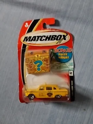 Matchbox 30782 1:64 Cars - Yellow Checker Taxi Bonus Prize Inside H1816 • $6