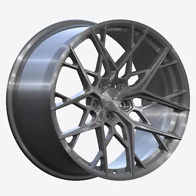 19  20  ALT15 Forged Brushed Titanium Wheels For C6 Corvette Z06 Grand Sport ZR1 • $3200