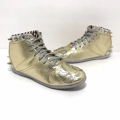 Reebok Melody Ehsani Womens Gold Spike Sneakers Size 8.5 • $59.99