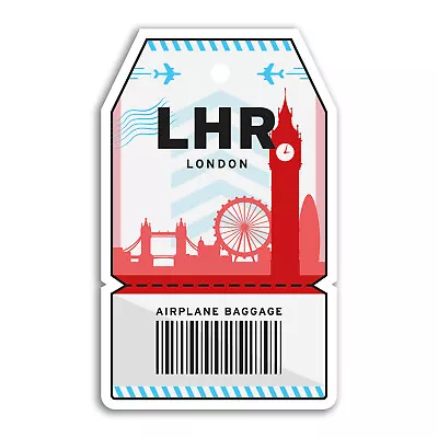 2 X 10cm London Heathrow England Vinyl Stickers - Airport Travel Sticker #75046 • £3.99